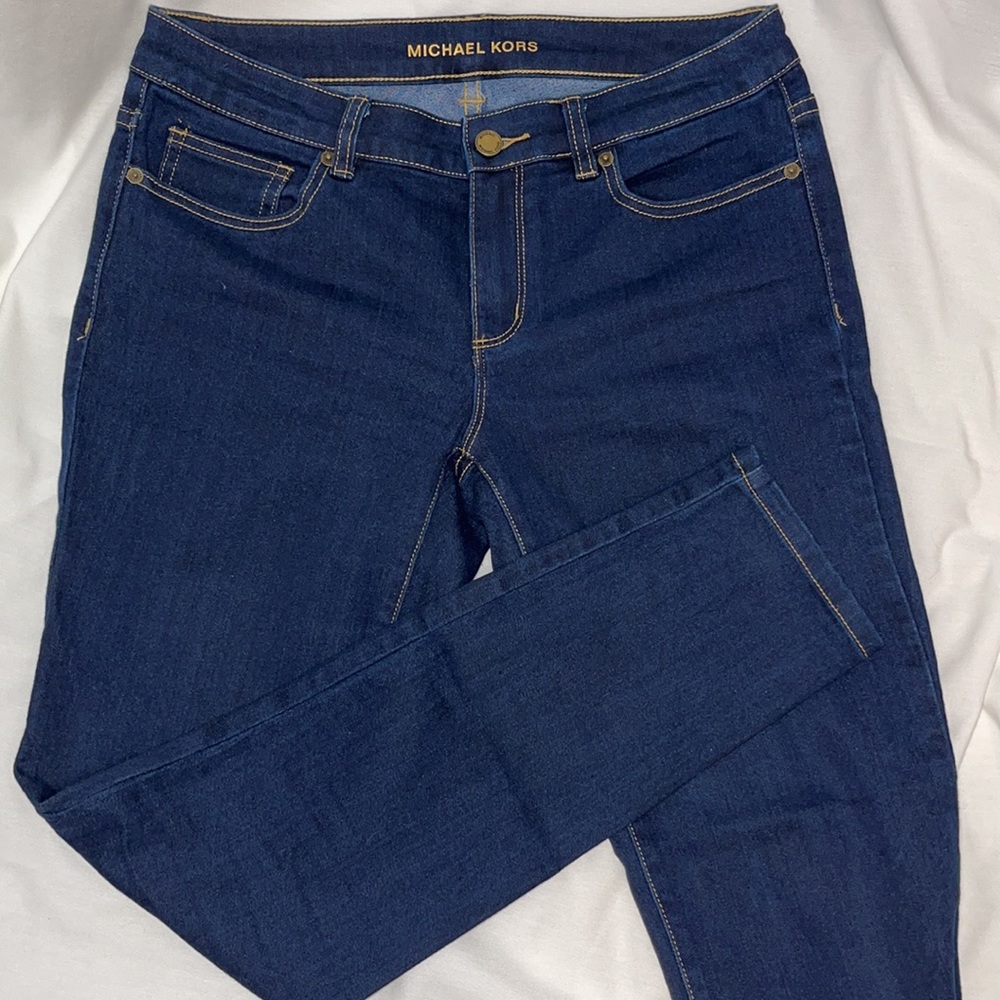 🔥 SALE Michael Kors MK Dark Wash Skinny Jeans | Size 6